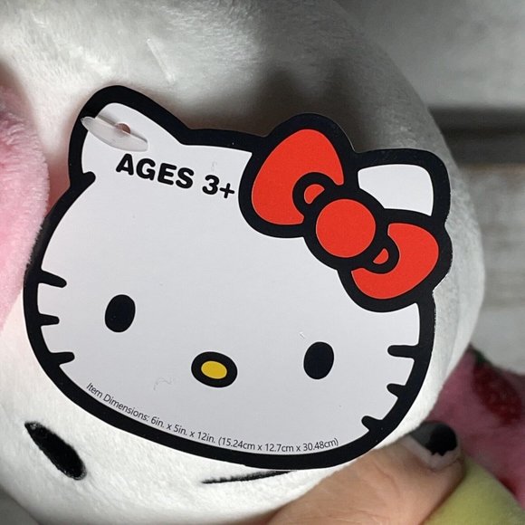 2023 Sanrio Hello Kitty Easter Bunny Rabbit Ears Stuffed Plush Strawberry 11" - Picture 9 of 14